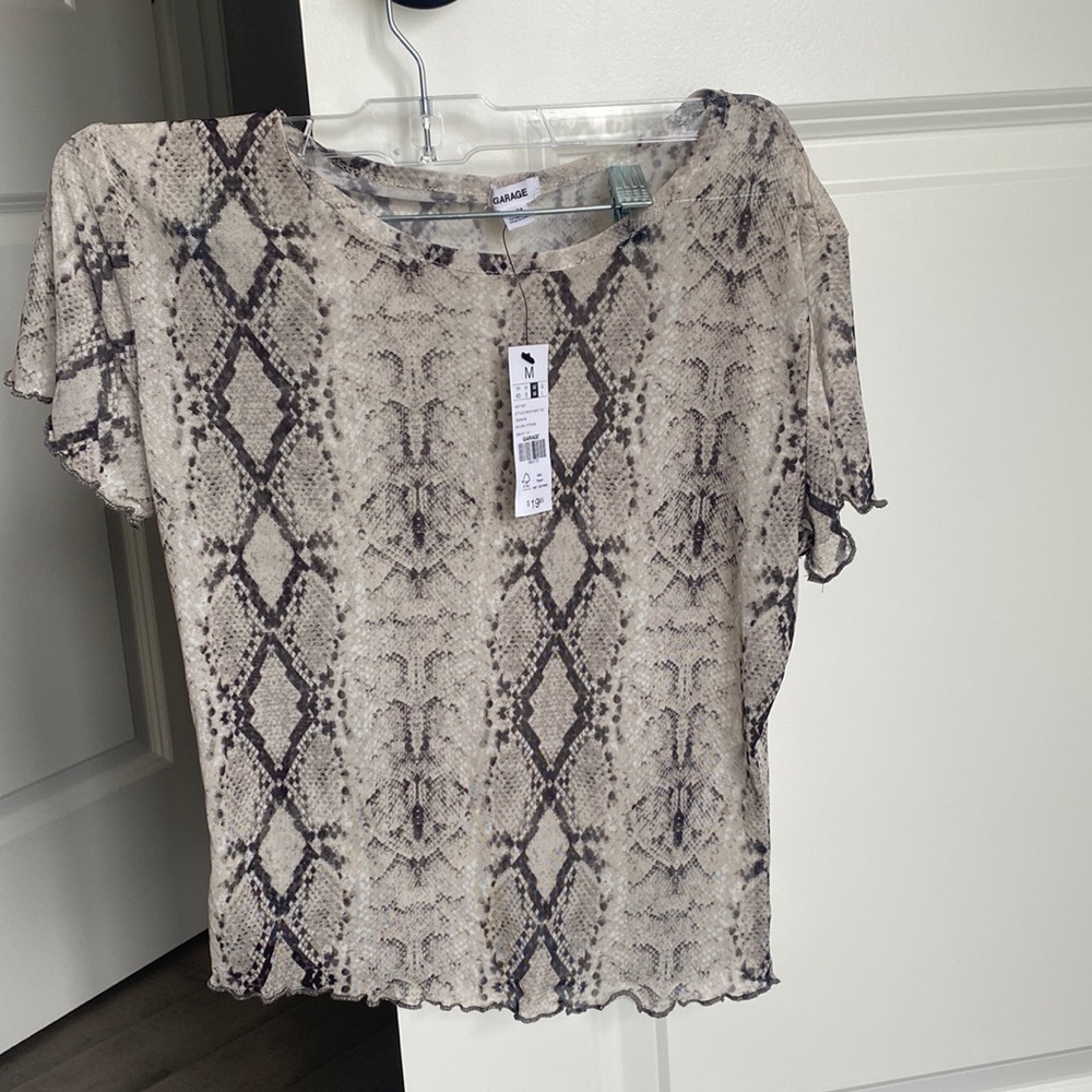 Garage snake skin shirt
